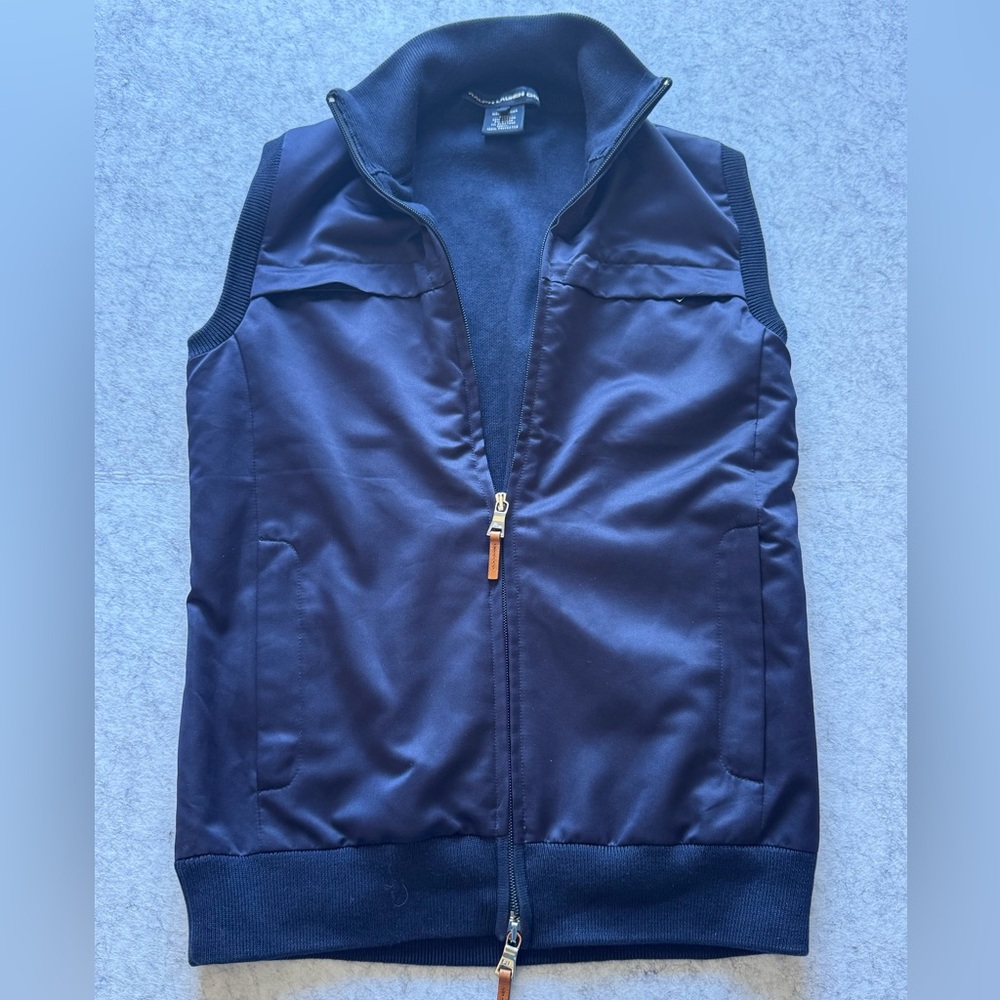 Ralph Lauren Golf Vest Women’s Size Medium Navy Full Zip NEW